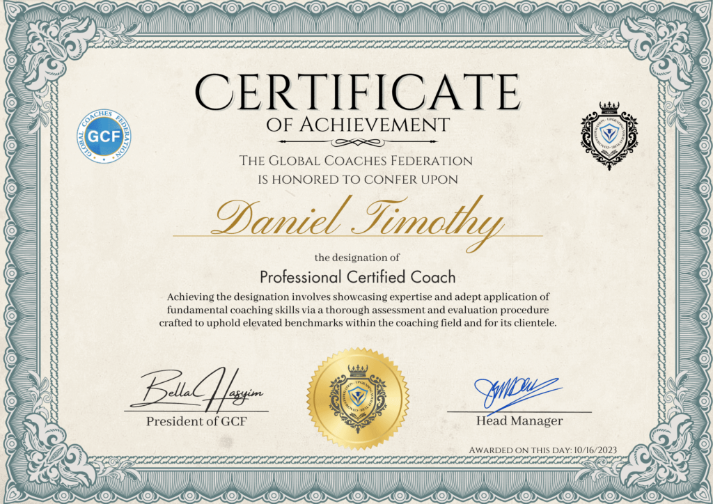 coaches federation certificates